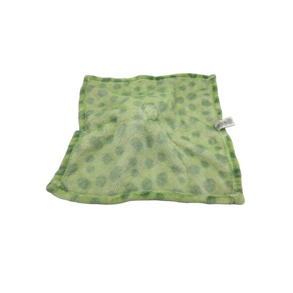 HB Hudson Baby Dinosaur Dino Security Blanket Lovey Plush Green Polka Dots‎ Toy - Picture 7 of 8
